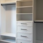 Master closet with drawers