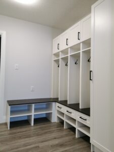 Mudroom with Bench and Hooks
