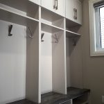 Mudroom lockers with bench